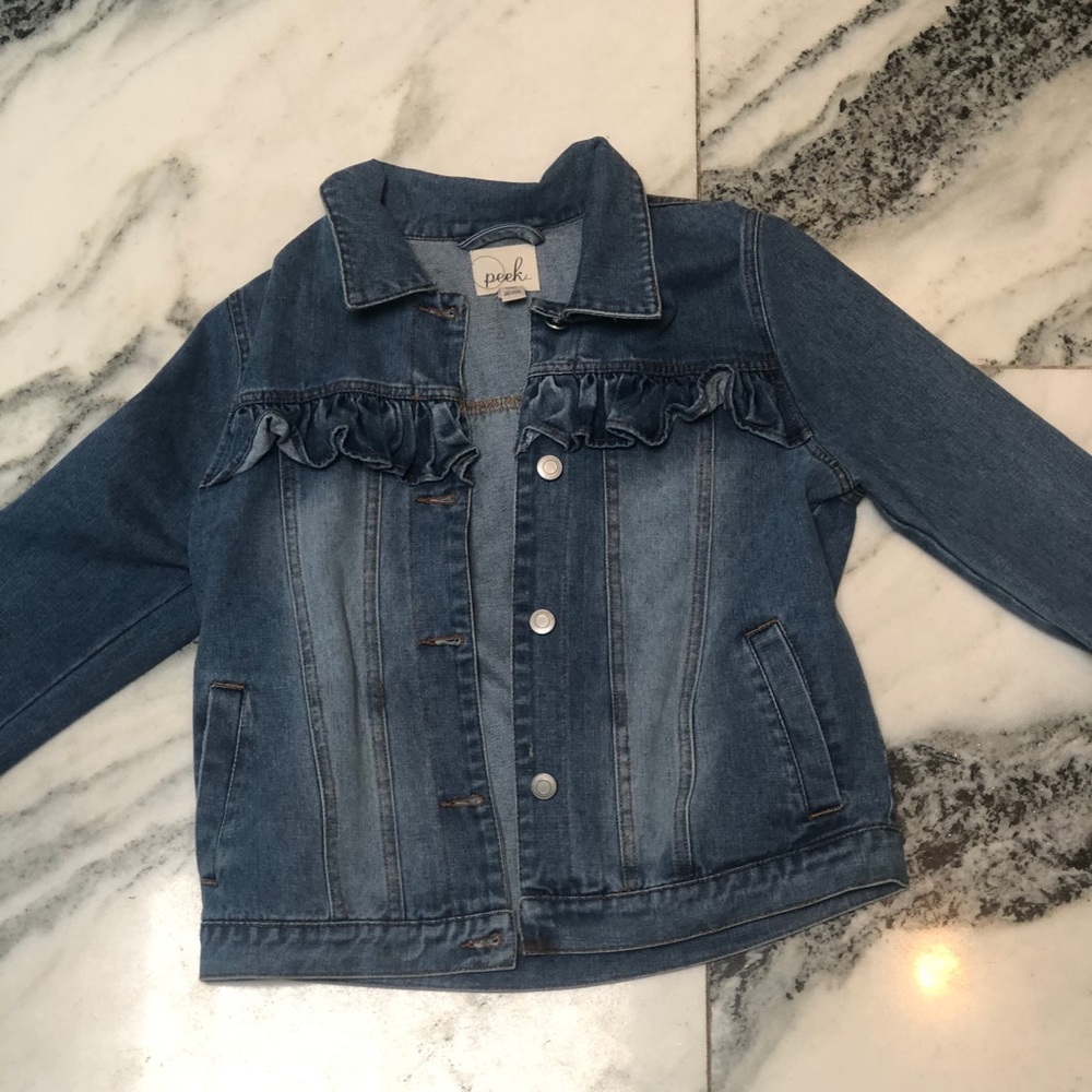 Ruffle jean jacked